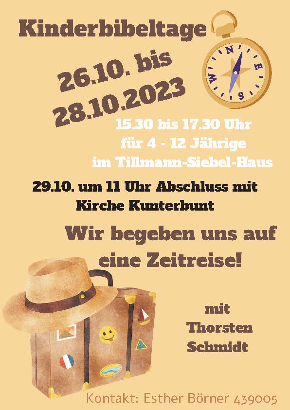 Kinderbibeltage Zeitreise